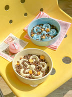 Ceramic Slow Feeder Pet Bowl with Elevated Stand